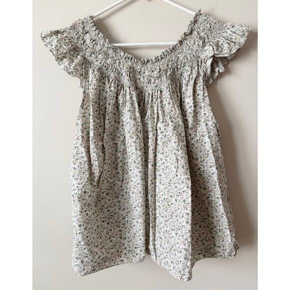 DOEN April Top in Green Summer Nectar Floral Print M - Picture 10 of 11